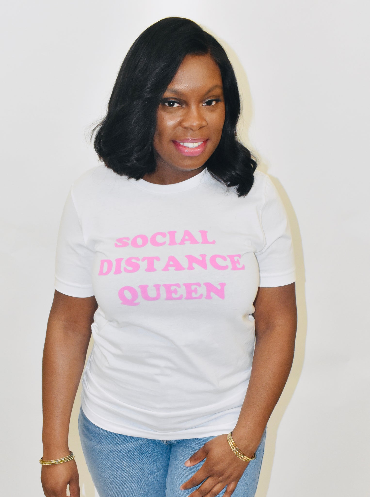 Social Distancing Queen Tee