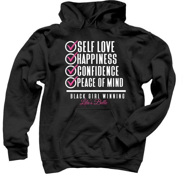 Black Girl Winning Hoodie